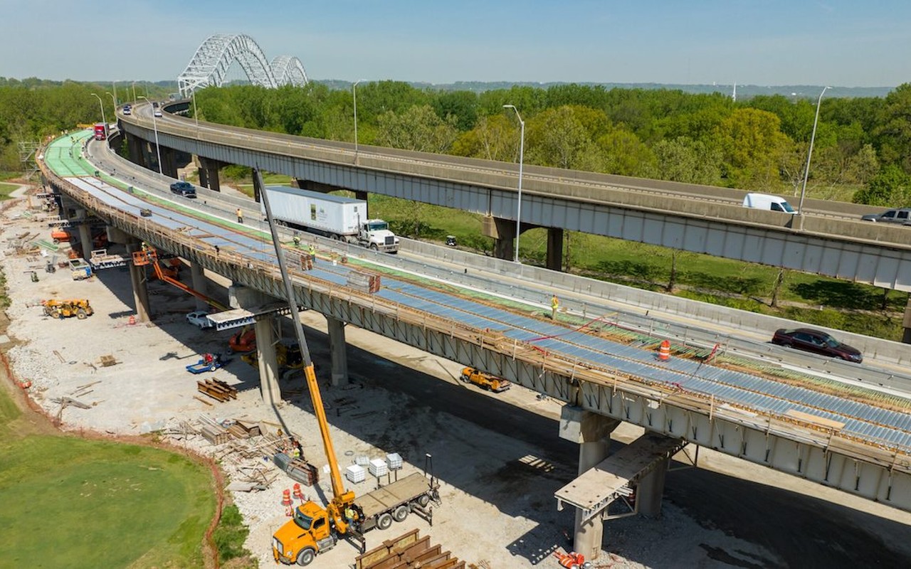 Sherman Minton Bridge remains under construction with new lane closures for the rest of the year recently announced.