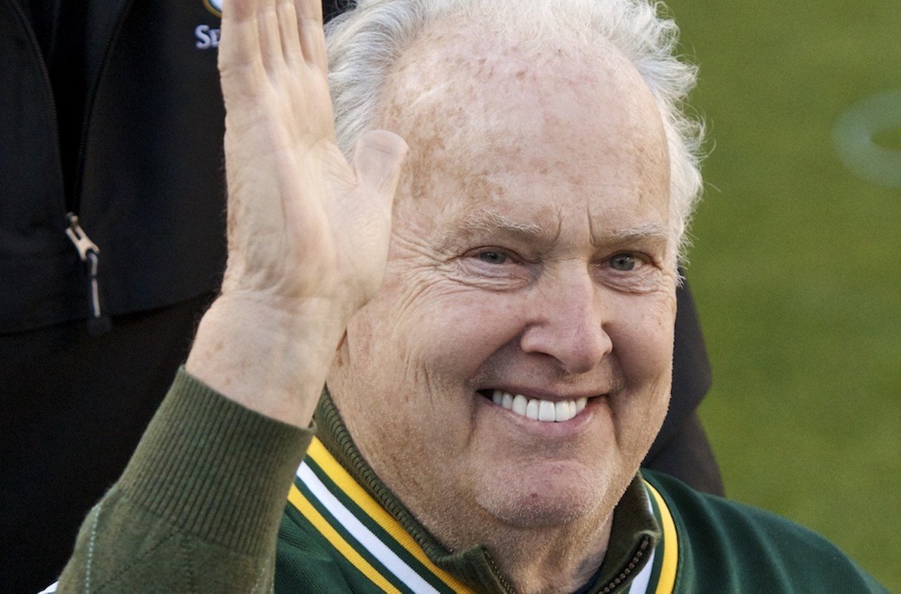 Paul Hornung
Before there was Aaron Rodgers, there was Paul Hornung, a Hall of Fame running back for the Green Bay Packers. Vince Lombardi once called the Heisman Trophy winner the greatest player he ever coached. And he was from Louisville, catching attention from recruiters from his time at the now closed Flaget High School.
Photo via Elvis Kennedy