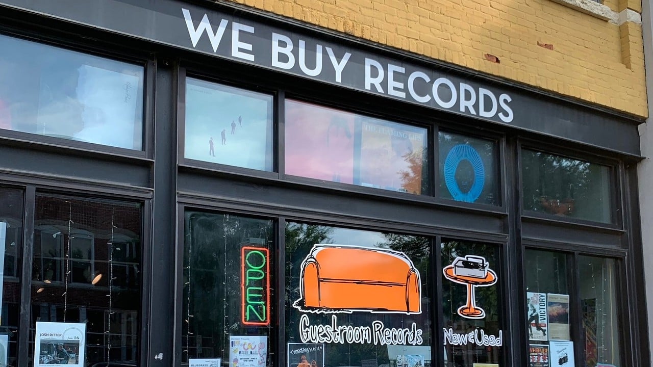 Guestroom Records
1806 Frankfort Ave.The shop in Clifton that recently partnered with Jack Harlow Foundation to give away 100 records and record players to Louisville kids will open three hours early at 9 a.m. on Record Store Day. The line will form with the first person who arrives and will continue west on Frankfort Ave (toward the river). Their inventory would be worth waiting for on a regular business day, and their Record Store Day selections will be similarly excellent.