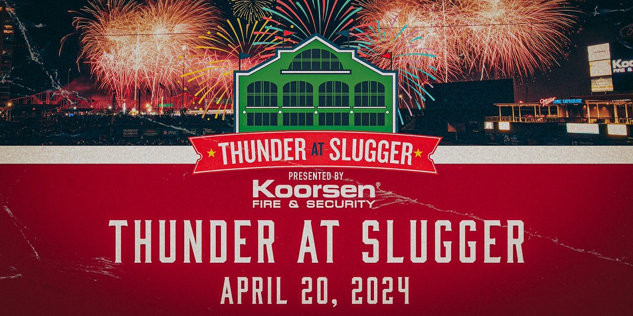 Thunder at SluggerLouisville Bats & Louisville Slugger Field | 401 E. Main St.
Gates at Louisville Slugger Field open at 1 pm. There will be live performances throughout the day by The Juice Box Heroes, JD Shelburne, and The Crashers. Then find a seat for the pyrotechnics display overhead.