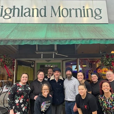  Highland Morning     1416 Bardstown Rd.      &#147;Ethan Hawke and his wife could not of [sic] been more gracious and humble,&#148; according to the restaurant&#146;s Facebook page. &#147;Made our morning.&#148;    Photo via Jennifer Leslie.